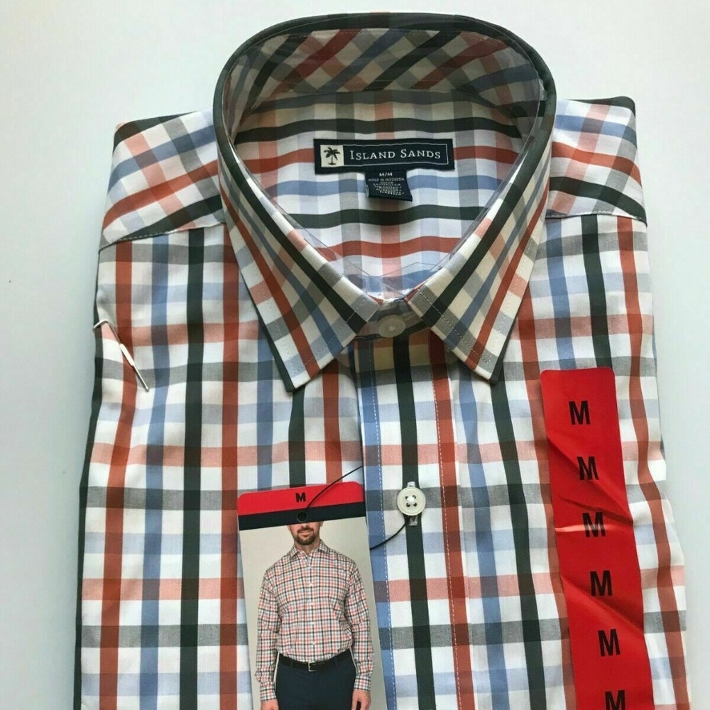 ISLAND SANDS Men's Classic fit Performance SHIRT